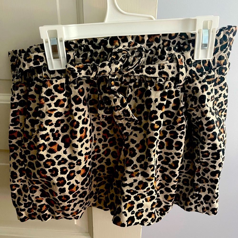 Cheetah dress shorts.